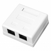 03-0151 - Розетка компьютерная 2-порт RJ-45 (8P8C), cat 5e, внешняя REXANT, упаковка 25 шт