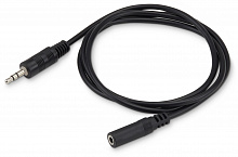 Кабель-удлинитель аудио Buro BAAC003-1 Jack 3.5 (m)/Jack 3.5 (f) 1м. черный