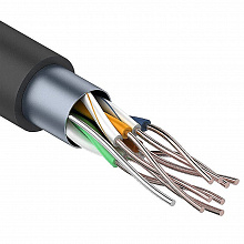 01-0144 - Кабель Rexant FTP 4PR 24AWG CAT5e 305м OUTDOOR + ТРОС*1 REXANT