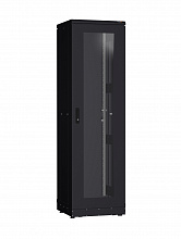 TFR-426060-GMMM-R2-BK - Напольный шкаф NIKOMAX серии TFR-R2 19", 42U, дверь со стеклом и металлическая, металлические стенки, Ш600хВ2010хГ800мм, в разобранном виде, черный
