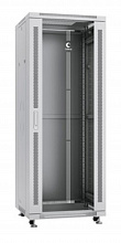 Cabeus SH-05C-32U60/80 - Шкаф монтажный телекоммуникационный 19" напольный для распределительного и серверного оборудования 32U 600x800x1610mm (ШхГхВ) передняя стеклянная и задняя сплошная металлическая двери, ручка с замком, цвет серый (RAL 7035)