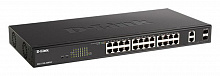 DGS-1100-26MPV2/A3A Настраиваемый L2 коммутатор с 24 портами 10/100/1000Base-T и 2 комбо-портами 1000Base-T/SFP (24 порта PoE 802.3af/at, PoE-бюджет 370 Вт)