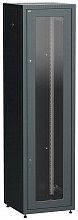 LE05-33U66-GM - ITK Шкаф LINEA E 33U 600х600мм двери 2шт стек. и метал. чер.