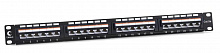 Cabeus PLAN-24-Cat.5e-Dual IDC Патч-панель 19" (1U), 24 порта RJ-45, категория 5e, Dual IDC, угол портов 45 градусов
