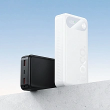 Мобильный аккумулятор Hoco J154A 20000mAh QC3.0/PD 22.5W 3A 2xUSB-A/USB-C белый (60778)