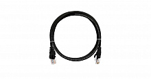 NMC-PC4UD55B-020-C-BK - Коммутационный шнур U/UTP 4 пары, Кат.5е (Класс D), 100МГц, T568B, 2хRJ45/8P8C, с защитой защелки, многожильный, BC (чистая медь), 24AWG (7х0,205мм), LSZH нг(А)-HFLTx, черный, 2 м