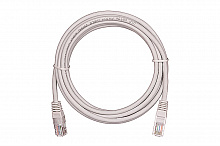 EC-PC4UD55B-BC-LSZH-030-GY-10 - Коммутационный шнур NETLAN U/UTP 4 пары, Кат.5е (Класс D), 100МГц, 2хRJ45/8P8C, T568B, заливной, многожильный, BC (чистая медь), LSZH нг(B)-HF, серый, 3м, уп-ка 10шт.