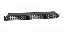 Cabeus PLHD-48-Cat.6-SH-Dual IDC-1U - Патч-панель высокой плотности 19", 1U, 48 портов RJ-45, категория 6, полностью экранированная, Dual IDC
