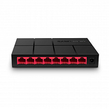 MS108G - Неуправляемый гигабитный коммутатор, 8 портов LAN RJ-45 10/100/1000 Мбит/с, настольный/настенный, пластиковый корпус, Mercusys