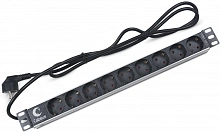 Блок распределения питания Cabeus PDU-9P-2EU гор.размещ. 9xSchuko 16A C14 2м