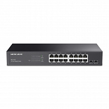 MS116GS - 16-портовый гигабитный коммутатор Easy Smart. Порты: 16 х гигабитных портов RJ45, Mercusys
