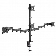 Кронштейн для мониторов Arm Media LCD-T16 черный 15"-27" макс.40кг настольный поворот и наклон верт.перемещ.