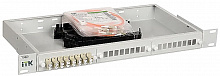 FOBX24-1U-24SCUS50 - ITK 1U Оптический распределительный кросс укомплектованный: SC (Simplex) 24шт, (OM2).