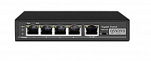 SW-8050/D - Коммутатор/удлинитель Gigabit Ethernet с PoE на 5 портов. Расстояние передачи данных + PoE - 100м. Порты: 4 х GE (10/100/1000 Base-T) с поддержкой PoE, GE (10/100/1000 Base-T) Uplink с поддержкой питания по PoE (Входная мощность до 90W)