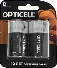 Батарея Opticell Basic LR20 D (2шт) блистер