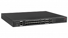 QSW-6910-26F Коммутатор QTECH Управляемый стекируемый уровня L3, 4 порта 25GbE SFP28, 20 портов 10GbE SFP+, 2 порта 40GbE QSFP+, 4K VLAN, 32K MAC адресов, 1 порт USB 2.0, консольный порт, порт управления MGMT, 2 сменных БП (поставляются отдельно), 100-240