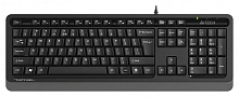 Клавиатура A4Tech FKS10 черный/серый USB (подставка для запястий) (FKS10 GREY) кабель 1.5м