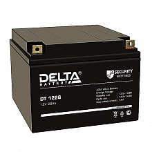 DT 1226 - Аккумулятор Delta герметичный свинцово-кислотный, 12В/26Ач, клеммы под болт с гайкой 6 мм