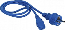 Шнур питания Lanmaster LAN-PP13/SH-0.5-BL C13-Schuko проводник.:3x0.75мм2 0.5м 220В 10А синий