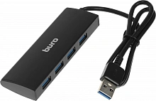 Разветвитель USB 3.0 Buro BU-HUB4-0.5-U3.0 4порт. черный