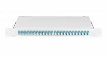 NMF-RP48LCUS2-WS-ES-1U-GY - Оптический кросс NIKOMAX 19", 1U, укомплектованный на 48 портов LC/UPC(24 двойных LC/UPC адаптера), SM 9/125 OS2, стальной, серый, в комплекте: адаптеры, монтажные шнуры 1м, сплайс-кассеты с крышкой, гильзы