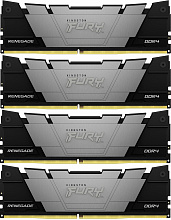 Память DDR4 4x16GB 3600MHz Kingston KF436C16RB12K4/64 Fury Renegade RTL Gaming PC4-28800 CL16 DIMM 288-pin 1.35В kit dual rank с радиатором Ret