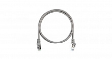 NMC-PC4SD55B-ES-050-C-GY - Коммутационный шнур NIKOMAX F/UTP 4 пары, Кат.5е (Класс D), 100МГц, 2хRJ45/8P8C, T568B, заливной, с защитой защелки, многожильный, BC (чистая медь), 26AWG (7x0,150мм), LSZH нг(А)-HFLTx, серый, 5м