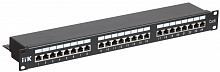 PP24-1UC6S-D05 - ITK 1U патч-панель кат.6 STP, 24 порта (IDC Dual), с кабельным органайзером