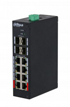 DH-HS4412-8ET-96 - 12-портовый управляемый коммутатор с PoE, промышленное исполнение