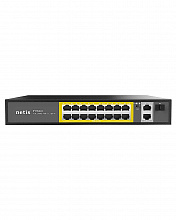 P116GH - Коммутатор Netis неуправляемый, настольный, 100 Мбит/сек, 18 port, SFPx1, PoE, бюджет PoE 200 Вт