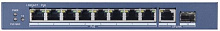 Коммутатор Hikvision DS-3E0510P-E(B) 9x1Гбит/с 1SFP 8PoE+ 110W неуправляемый
