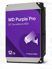 Жесткий диск HDD WD SATA III 12Tb Purple Pro 3.5" 7200rpm 512MB, WD122PURP
