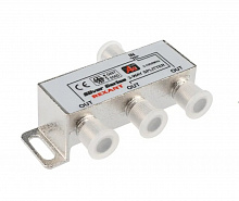 05-6102 - Делитель ТВ х 3 + 4шт. F  "BOX"  5-1000 МГц  "Silver", Rexant
