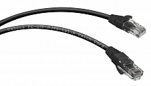 Cabeus PC-UTP-RJ45-Cat.6-0.3m-BK - Патч-корд U/UTP, категория 6, 2xRJ45/8p8c, неэкранированный, черный, PVC, 0.3м
