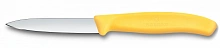 Нож кухонный Victorinox Swiss Classic (6.7608.C1) для чистки овощей и фруктов лезв.80мм прямая заточка желтый