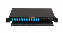 NMF-RP16SCUS2-TS-P1-1U-BK - Кросс NIKOMAX 19", Premium Line, 1U, укомплектованный на 16 портов SC/UPC, SM 9/125 OS2, выдвижной, черный