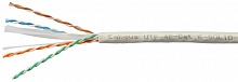 Cabeus UTP-4P-Cat.6-SOLID-LSZH-GY - Кабель витая пара UTP (U/UTP), категория 6, 4 пары (23 AWG), одножильный, LSZH нг(А)-HF, серый (305 м)