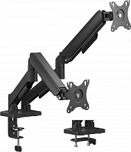 Кронштейн для мониторов Ultramounts UM740 черный 17"-32" макс.18кг крепление к столешнице поворот и наклон