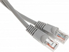 Патч-корд Buro UTP 4 пары cat.5E CCA molded 0.5м серый RJ-45 (m)-RJ-45 (m) (UTP-5E-0,5M-G)