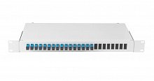 NMF-RP16SCUS2-WS-ES-1U-GY - Оптический кросс 19" NIKOMAX, 1U, укомплектованный на 16 портов SC/UPC(16 одинарных SC/UPC адаптеров), SM 9/125 OS2, стальной, серый