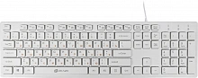Клавиатура Оклик 500M белый USB slim Multimedia