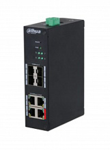 DH-HS4408-4ET-96 - 8-портовый управляемый коммутатор с PoE, промышленное исполнение