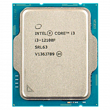 Процессор/ CPU LGA1700 Intel Core i3-12100F (Alder Lake, 4C/8T, 3.3/4.3GHz, 12MB, 58/89W) OEM