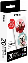 Наклейки Canon ZINK ZP-2030-2C-20 (2 круга) 4967C003 2шт на листе/20л./белый для сублимационных принтеров