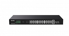 IP-COM G1128P-24-410W - Неуправляемый PoE коммутатор с 24 Гигабитными портами PoE и 2 SFP портами.