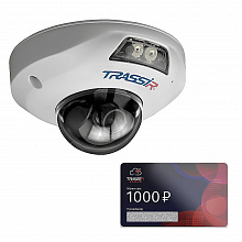 Комплект облачного видеонаблюдения: Камера TR-D4121IR1 v6 3.6 + Облако 1000