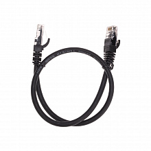 02-0292-05 - Патч-корд U/UTP, CAT 6, RJ45-RJ45, 26AWG, LSZH, черный, 0,5м, Rexant