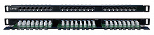 PPHD-19-24-8P8C-C5E-110D - Патч-панель высокой плотности 19" Hyperline, 0.5U, 24 порта RJ-45, категория 5E, Dual IDC