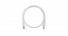 NMC-PC4UD55B-010-WT - Коммутационный шнур NIKOMAX U/UTP 4 пары, Кат.5е (Класс D), 100МГц, 2хRJ45/8P8C, T568B, заливной, с защитой защелки, многожильный, BC (чистая медь), 24AWG (7х0,205мм), PVC нг(А), белый, 1м