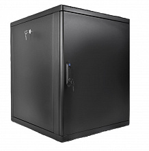 ШРН-М-12.500.1-9005 - Шкаф телекоммуникационный настенный разборный 12U(600?530) съемные стенки, дверь металл, цвет черный, ЦМО